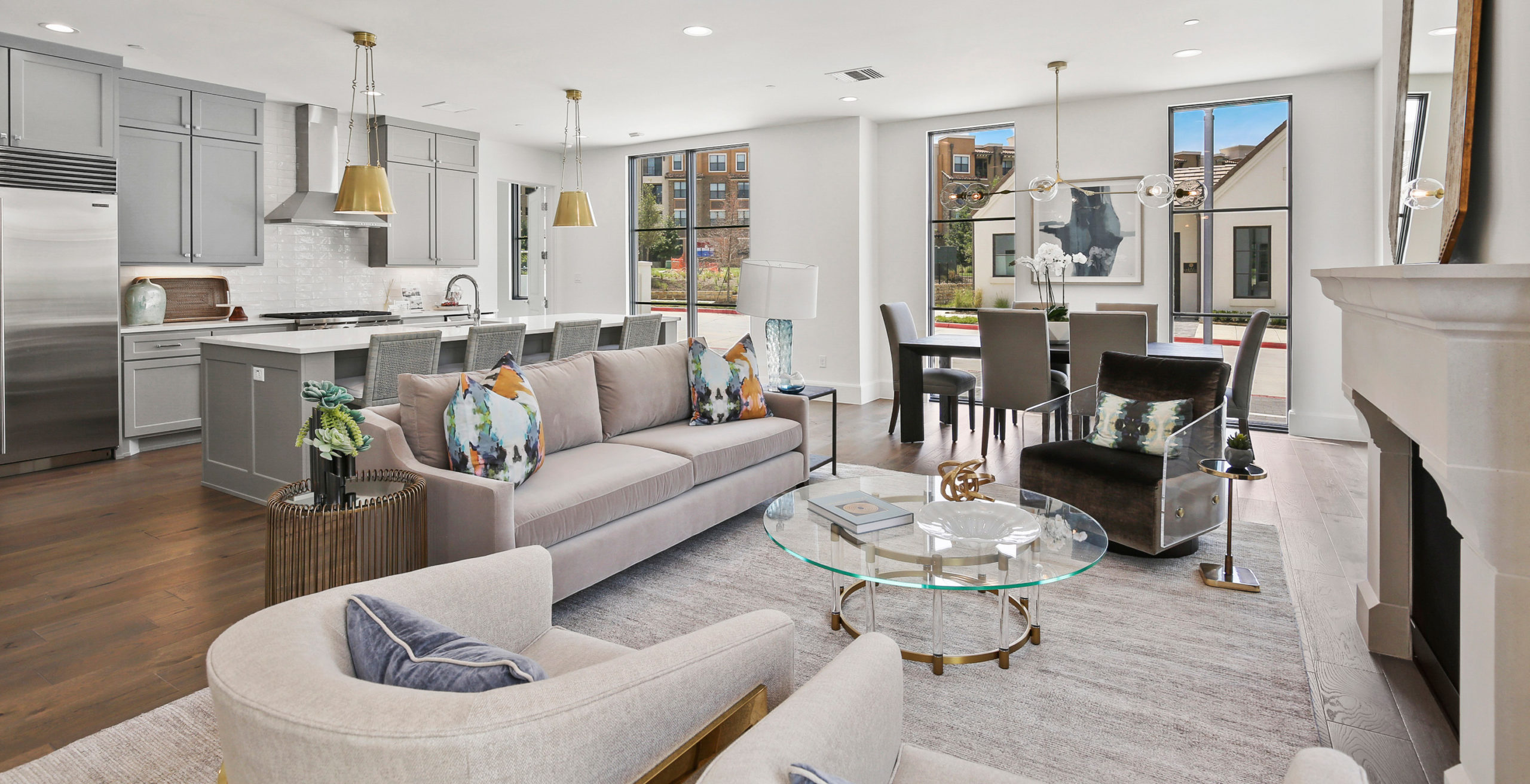Corvalla luxury condo living room