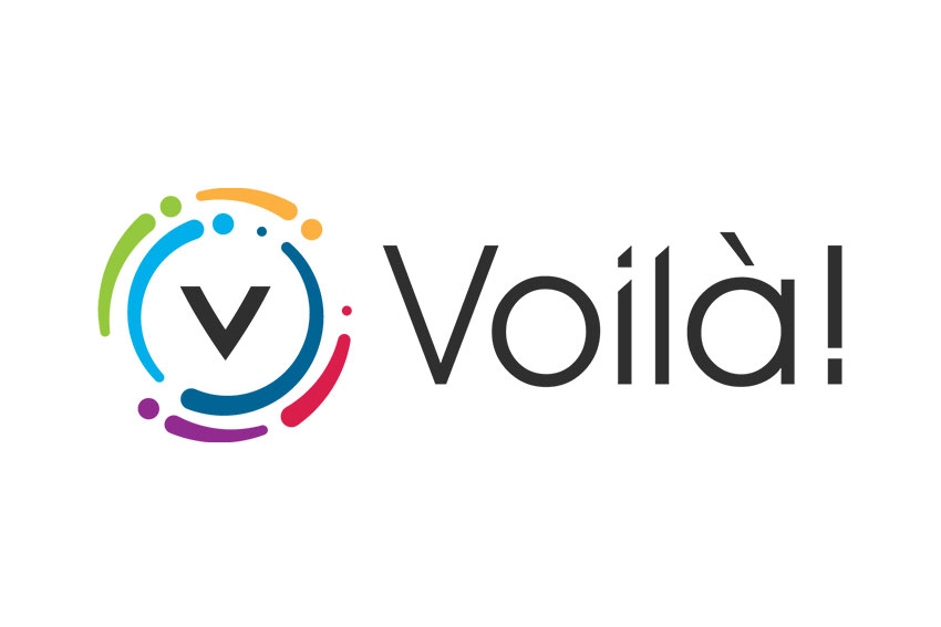 A logo of voila dry cleaning services provided to the Corvalla residents