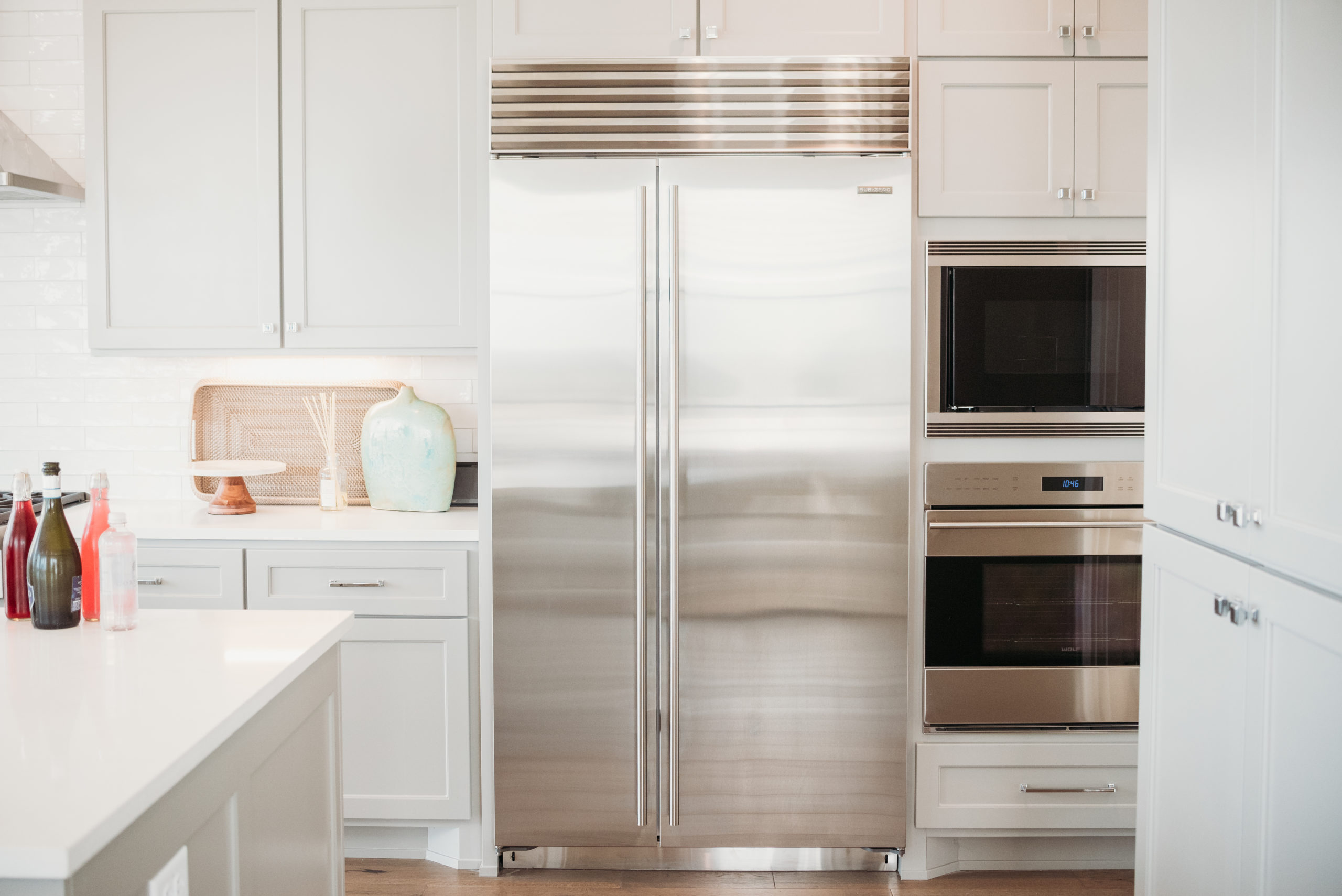 High end stainless steel fridge featured in the Corvalla condos